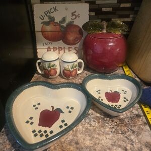 Apple Themed Ceramic Kitchen Set